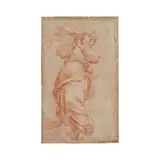Thomas Blanchet, L'Immaculée Conception, sanguine heightened with white on paper