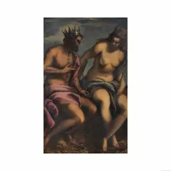Ecole vénitienne, Junon et Jupiter, oil on canvas