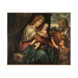 Niccolò Frangipane, Sainte Famille avec Saint Jean Baptiste, oil on canvas