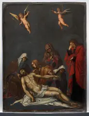 Ecole de Verone, La Déposition de Christ, oil on slate
