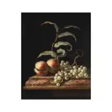 Paul Liégeois, Nature morte aux raisins, oil on canvas