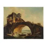 Atelier de Hubert Robert, Le vieux Pont Solario, oil on canvas