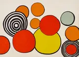 Alexander Calder, One Plate, from La Mémoire Eléméntaire, 1976, Lithograph in colors on wove paper
