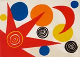 Alexander Calder, One Plate, from La Mémoire Eléméntaire, 1976, Lithograph in colors on wove paper