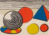 Alexander Calder, One Plate, from La Mémoire Eléméntaire, 1976, Lithograph in colors on wove paper