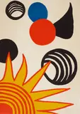 Alexander Calder, One Plate, from La Mémoire Eléméntaire, 1976, Lithograph in colors on wove paper