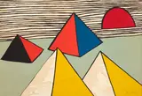 Alexander Calder, One Plate, from La Mémoire Eléméntaire, 1976, Lithograph in colors on wove paper