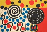Alexander Calder, Untitled, Snake & Apple foams, c. 1976, Lithograph in colors on wove paper