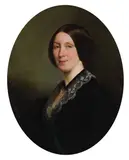 Alphonse Muraton, Portrait of a lady, oil on canvas