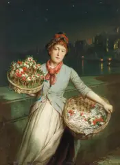 Augustus Edwin Mulready, 'The Close of Day', oil on panel