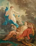 Jean-Baptiste van Loo, Diana and Endymion, oil on canvas