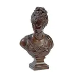 Jean Goujon, late 19th century French patinated bronze bust of Diane Du Poitier, patinated bronze