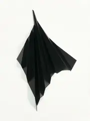 Katja Strunz, Black Spiritus Backview, 2005, Holz, lackiert, aus 4 Einzelteilen zusammengesetzt