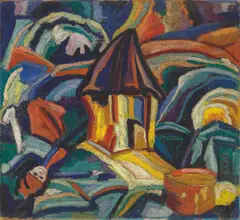 Eberhard Viegener, Kinderspielzeug, 1919, Öl auf Leinwand auf Holz