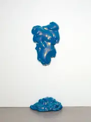 Sylvie Fleury, Wow, 2006, 2-teilig: Autolack auf Fiberglas