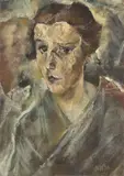 Christian Schad, Marthe, 1919, Öl auf Leinwand