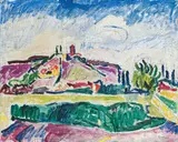 Hans Purrmann, Burg Langhans, 1914, Öl auf Leinwand