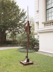 Fletcher Benton, Steel Watercolor Triangle Ring, 1993, Stahl