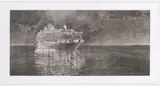 Hans Op de Beeck, Cruise Liner, 2009, Aquarell auf Arches-Velin