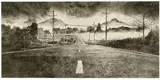 Hans Op de Beeck, Road at night, 2014, Aquarell auf Velin