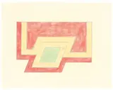 Frank Stella, Conway, 1966, Farbtusche und Bleistift auf Papier