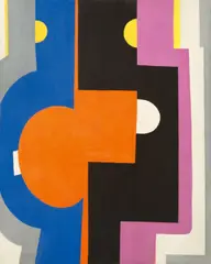 Max Ackermann, Ohne Titel, 1967, Acryl, Öl und Tempera auf Rupfen