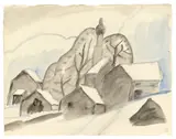 Gabriele Münter, Häuser im Schnee