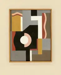 Komposition R 3 a by Rudolf Jahns, 1924, Tempera auf Pappe auf Hartfaser, sold Dec 2020