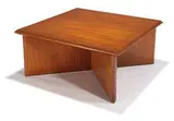 Frank Lloyd Wright, Occasional table, c. 1955, Mahogany