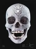 For the Love of God by Damien Hirst, 2007, Color silkscreen with diamond dust and glazes, sold May 2013