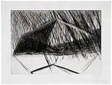 Bruce Nauman, Untitled, 1972, Drypoint on Rives BFK paper