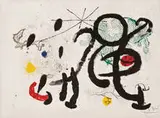 Danse Barbare by Joan Miró, 1963, Color lithograph on Rives Vellum, sold May 2013