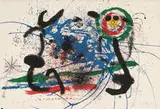 L'amazone by Joan Miró, 1964, Color lithograph on Arches vellum, sold May 2013