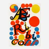 Alexander Calder, Abe Ribicoff, 1974, lithograph in colors