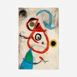 Joan Miró, Plate 8 (from the Barcelona Miró 1972-73 portfolio), c. 1972-73, etching, aquatint and carborundum in colors on Guarro