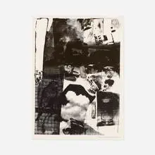 Rival by Robert Rauschenberg, 1963, lithograph on Japan paper, sold Oct 2021