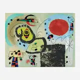 Centennaire pour l'imprimerie Mourlot by Joan Miró, 1953, lithograph in colors on Arches, sold Oct 2021