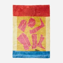 Ernest Trova, Study/Falling Man tapestry, c. 1965, hand-knotted wool