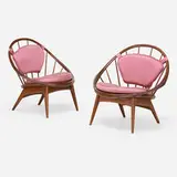 Ib Kofod-Larsen, Lounge chairs, pair