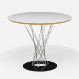 Isamu Noguchi, Dining table, model 311, 1955, laminate over plywood, chrome-plated brass, enameled steel