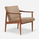 Torbjørn Afdal, Armchair, c. 1960, teak, upholstery