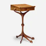 Tim Mackaness, Bird lectern, c. 1975, laminated and carved walnut, laminated oak