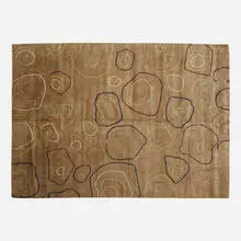 Medium pile carpet by Contemporary, hand-knotted wool, sold Oct 2021