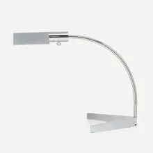 Table lamp by Cedric Hartman, c. 1970, chrome-plated brass, Lucite, sold Oct 2021