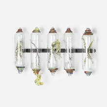 Jeffrey Spencer, Untitled, c. 1997, hand-blown and lamp-worked glass, steel, wire