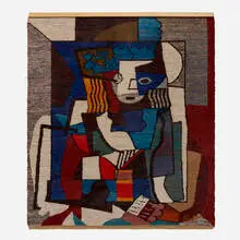 The Student tapestry by Pablo Picasso, hand-woven wool, sold Feb 2024