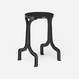 Occasional table by Modern, patinated steel, sold Feb 2024