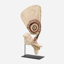 Baining people, Ceremonial kavat mask, cloth, wood, paint