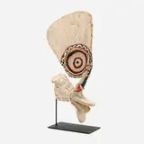 Baining people, Ceremonial kavat mask, cloth, wood, paint