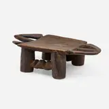 Nupe, Low stool, carved wood